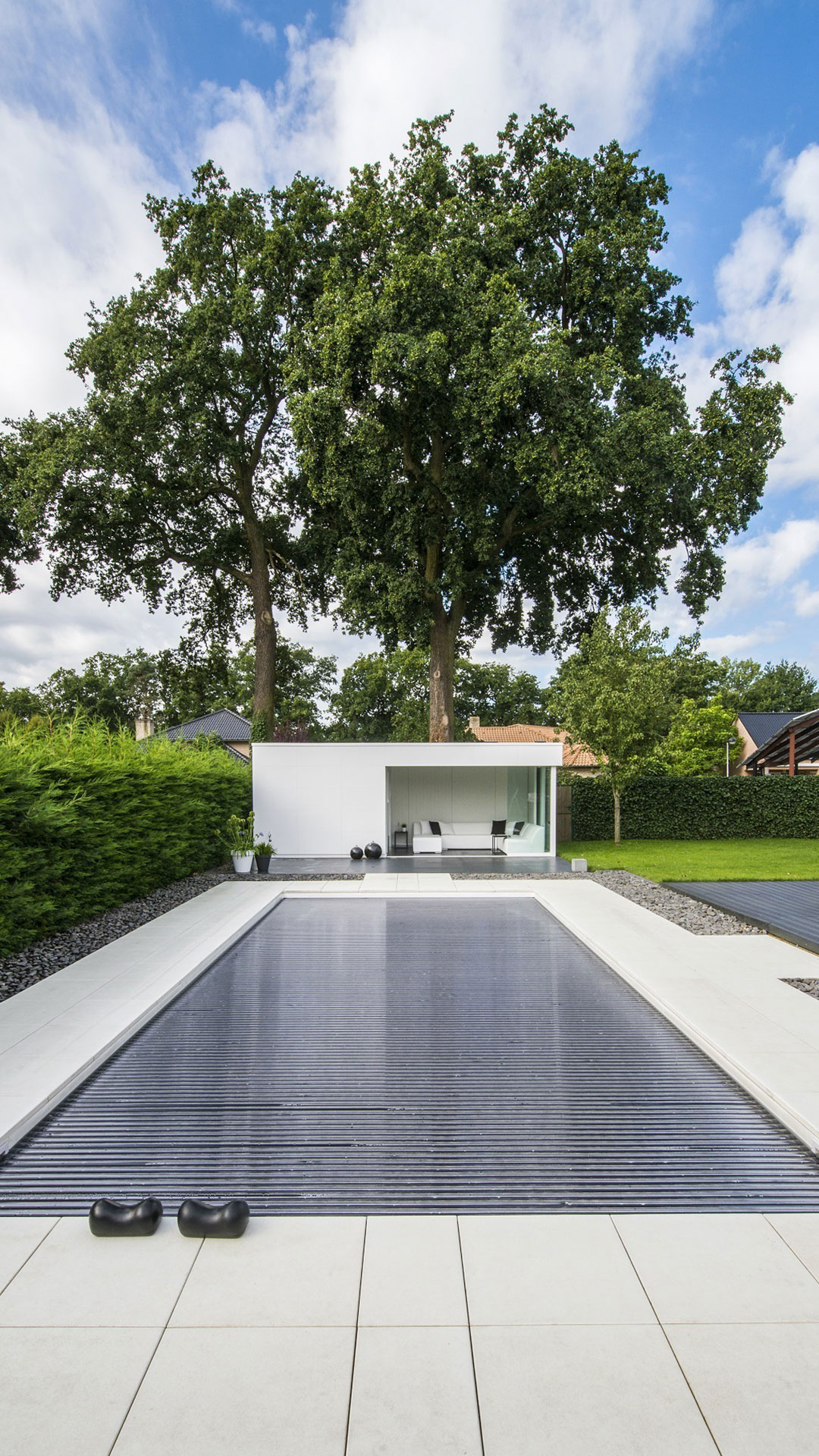 Couverture automatique piscine lames polycarbonate alu