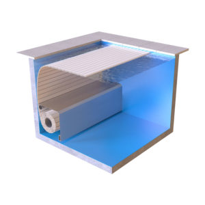 Volet immergé rénovation piscine existante Reno Line banc vinylester
