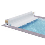 Volet piscine hors sol Top One AquaTop compact entrée gamme 