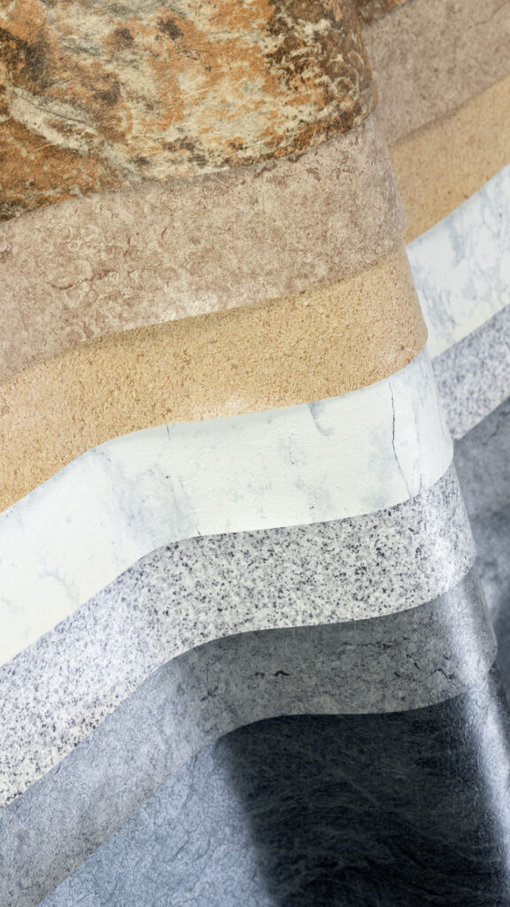 Gamme coloris Texture 3D relief Alkorplan Touch pierre naturelle