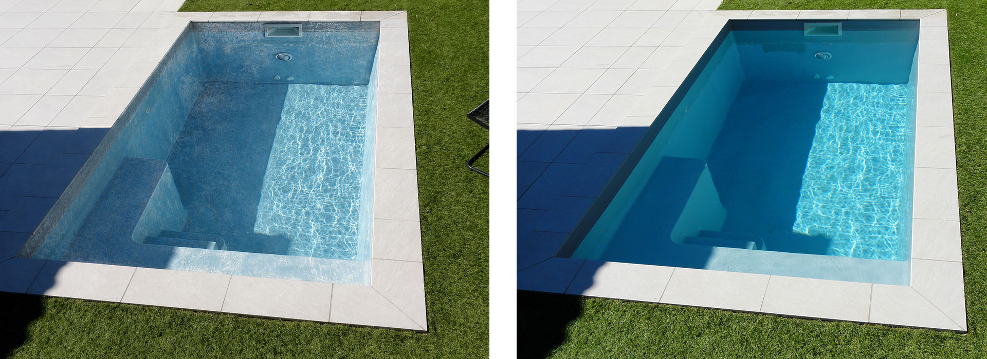 Rénovation de coque piscine polyester par Astro Piscines dans le canton de Genève et Vaud