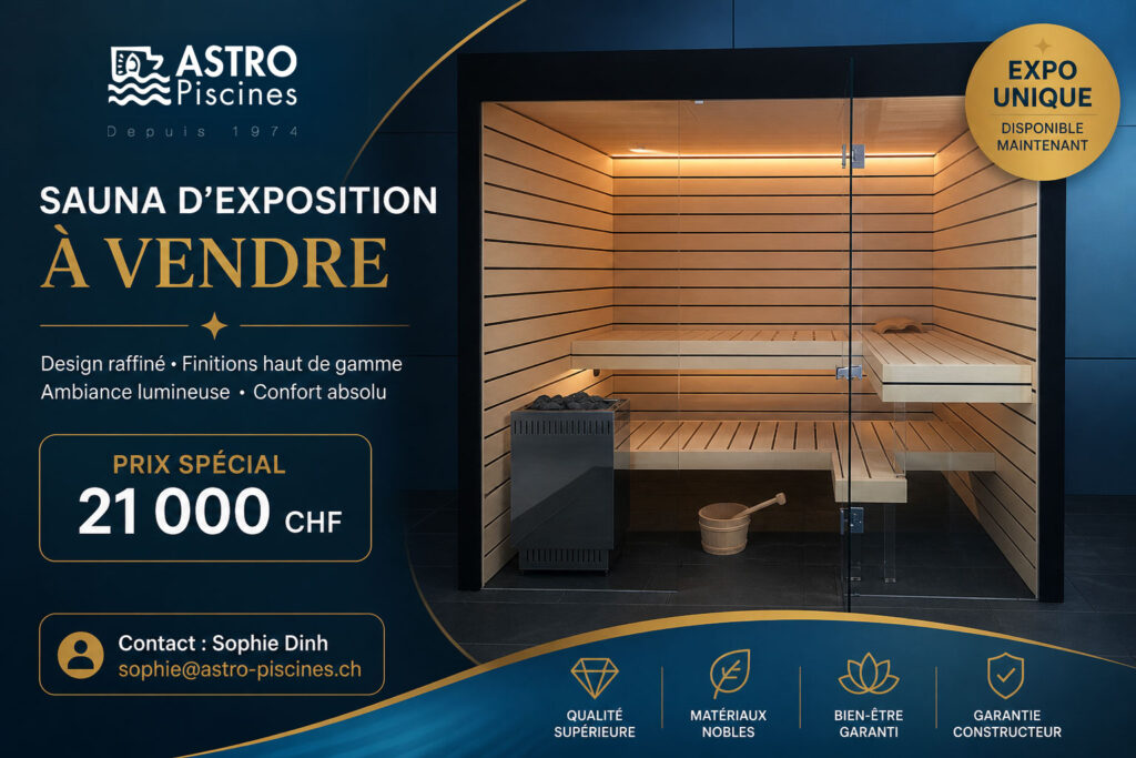 Sauna finlandais Küng neuf d'exposition à Nyon à prix exceptionnel