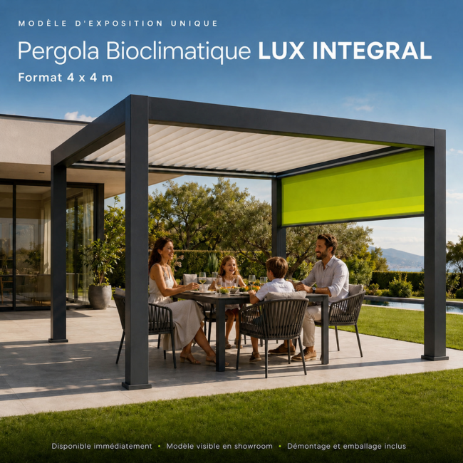 Pergola bioclimatique 4mx4m